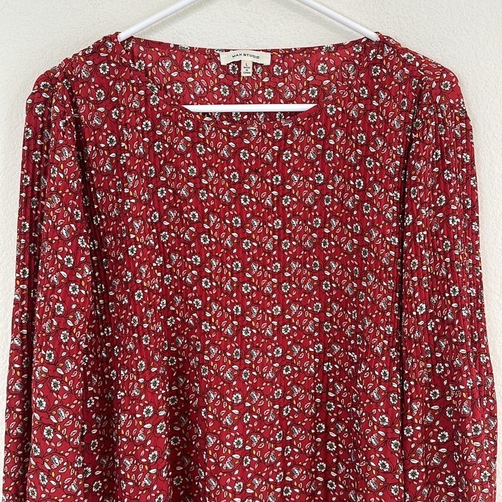 Max Studio Boho Pleated Blouse - image 2